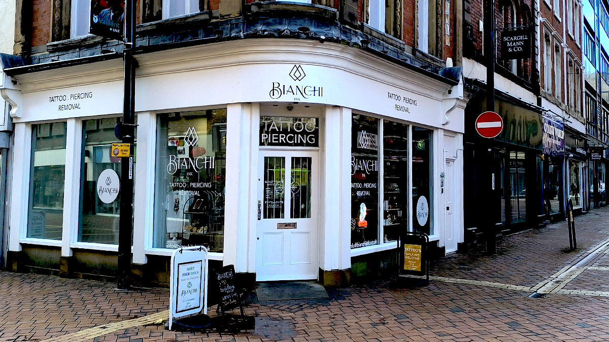 Bianchi Ink — Professional Piercing & Laser Tattoo Removal in Derby